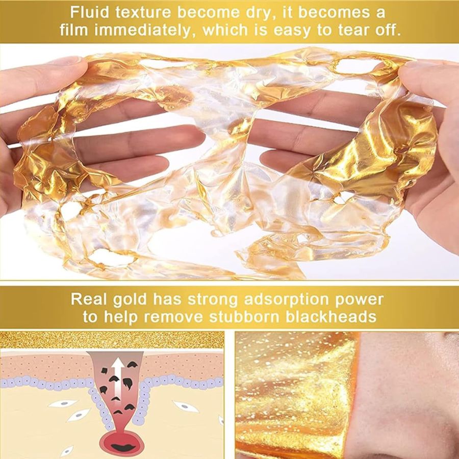 24K Anti-Aging Lift & Firm Face Mask - 5-Minute Luxury Treatment