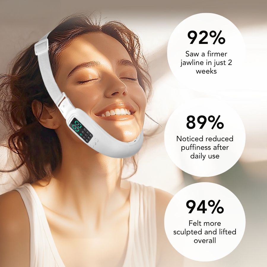 Smart Face Sculpting Device - 8 Modes Double Chin Reducer & Jawline Definer