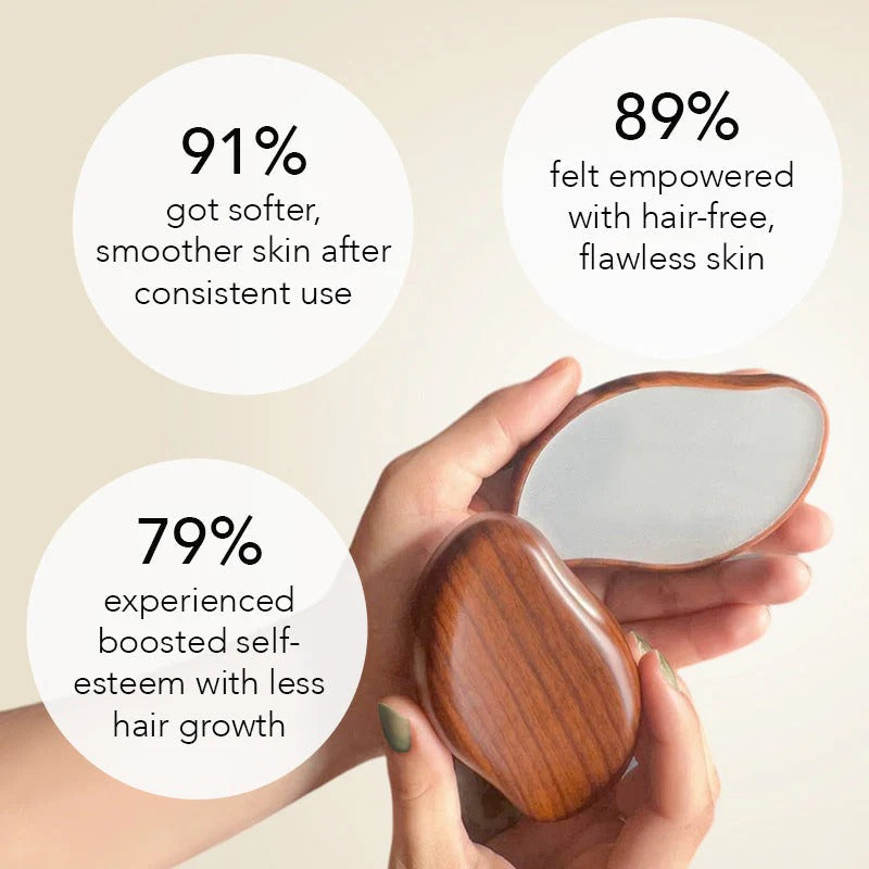 Wood Reusable Crystal Hair Remover